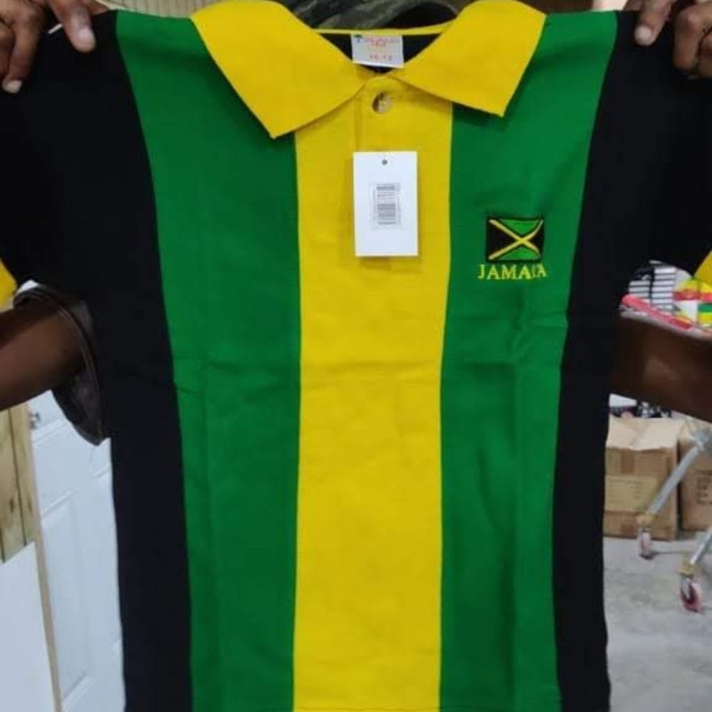 Kids Jamaican Polo Shirt .